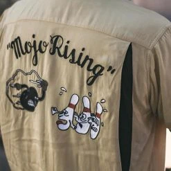 Non Stock TOPS Loose Embroidery Bowling Shirt