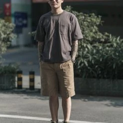 Non Stock 9.8 Oz Cotton Classic Pocket T-Shirt - Dark Gray