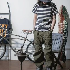 Bronson Breton Stripe T-Shirt - Navy/White