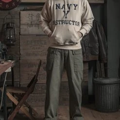 Bronson 21 Oz Navy Yard Instructor Reverse Weave Hoodie - Apricot