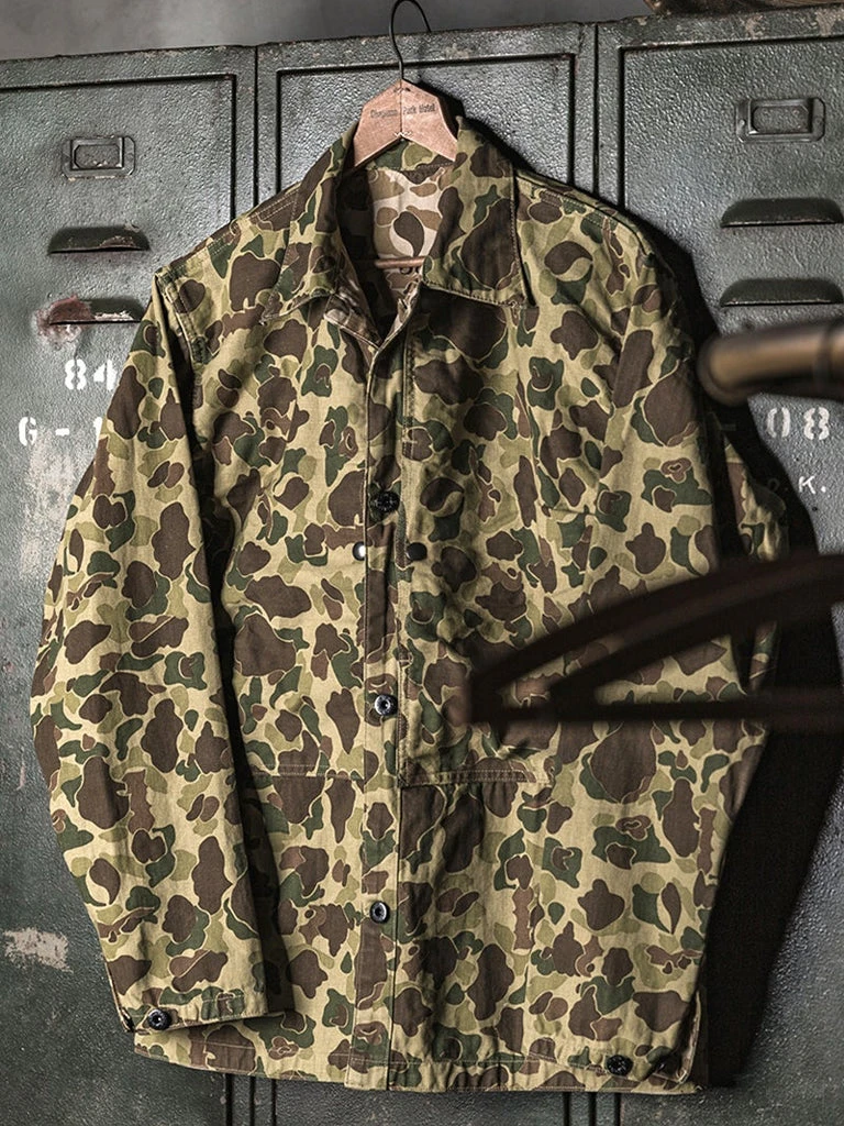 Bronson OUTERWEAR WWII USMC Type P-44 HBT Duck Hunter Camo Jacket 6 Bronson OUTERWEAR WWII USMC Type P-44 HBT Duck Hunter Camo Jacket