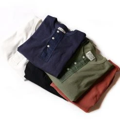 Bronson Vintage Short Sleeve Henley T-Shirt 30 Bronson Vintage Short Sleeve Henley T-Shirt