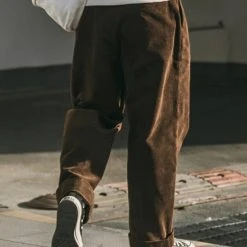 Non Stock 12.5 Oz 8 Wale Corduroy Trousers - Brown