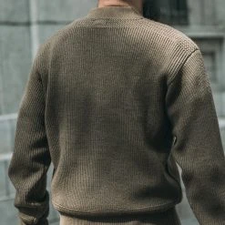 Bronson USAAF Type A-1 V-neck Mechanics Sweater - Olive