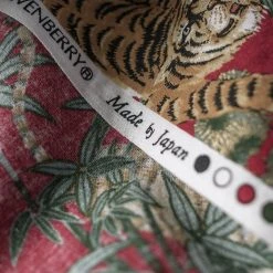 Bronson Lot AS08 Ukiyo-e Tiger & Bambo Pattern Aloha Shirt - Wine Red 20 Bronson Lot AS08 Ukiyo-e Tiger & Bambo Pattern Aloha Shirt - Wine Red