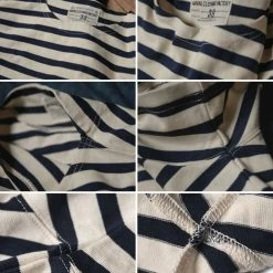 Bronson Breton Stripe T-Shirt - White/Navy