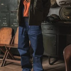 Bronson US Navy Modified 13.5 Oz Indigo Deck Pants BOTTOMS 15 Bronson US Navy Modified 13.5 Oz Indigo Deck Pants BOTTOMS