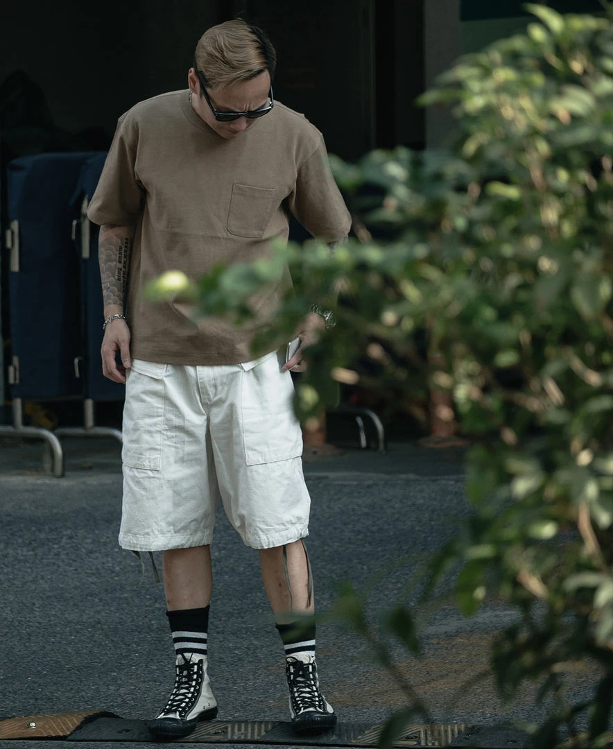 Non Stock 9.8 Oz Cotton Classic Pocket T-Shirt - Khaki 6 Non Stock 9.8 Oz Cotton Classic Pocket T-Shirt - Khaki