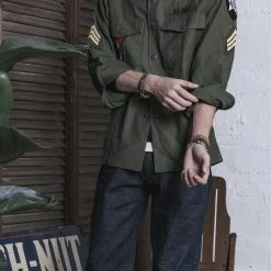 Non Stock Vietnam War US Army OG107 Fatigue Utility Shirt - Im Jin Scouts TOPS 23 Non Stock Vietnam War US Army OG107 Fatigue Utility Shirt - Im Jin Scouts TOPS