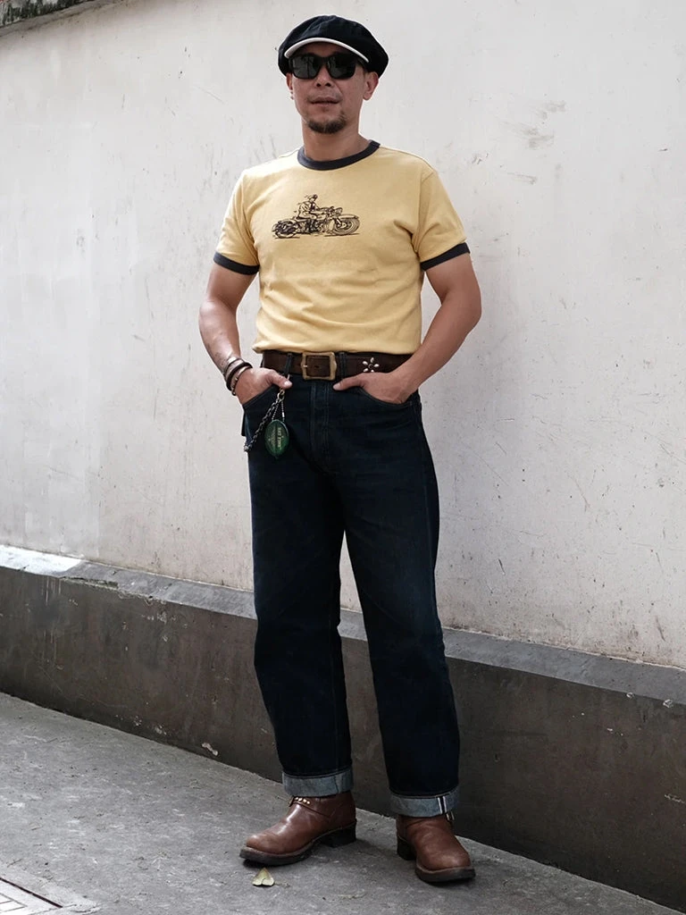 Non Stock Retro Rider Motorcycle T-Shirt TOPS 7 Non Stock Retro Rider Motorcycle T-Shirt TOPS