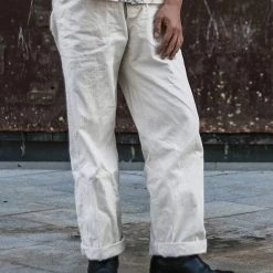 Bronson 1940s WWII USN 10.5 Oz HBT Deck Fatigue Pants Back In Stock