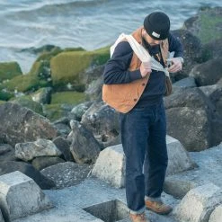 Bronson NEW ARRIVALS 1930s Heavyweight Canvas Game Pocket Hunting Vest - Khaki