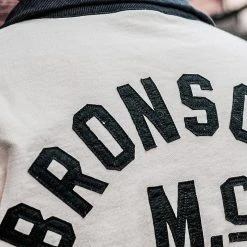 Bronson Motorcycle Turtle Zip Jersey Overweight Sweater - White TOPS