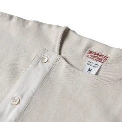 Bronson Long Sleeve T-Shirts 14 Oz Side Closing Henley T-Shirt - Apricot