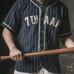 Bronson NEW ARRIVALS WWII Military Baseball Shirt - 7th AFF