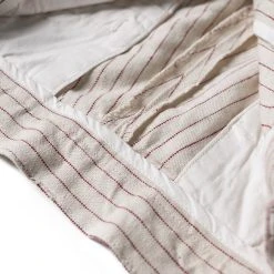 Non Stock Loose Double Pleated Striped 10.5 Oz Linen Shorts