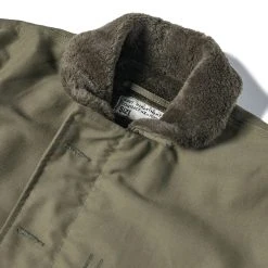 Bronson 1940s USN 3rd Type N-1 Woolen Deck Jacket - Olive Stencil OUTERWEAR