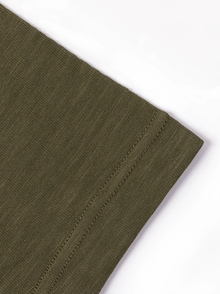 Non Stock 10.5 Oz US Cotton Tubular Gusset T-Shirt - Green 15 Non Stock 10.5 Oz US Cotton Tubular Gusset T-Shirt - Green