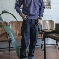 Non Stock 20.5 Oz Racing Half-Zip Sweatshirt - Bluish Violet TOPS 19 Non Stock 20.5 Oz Racing Half-Zip Sweatshirt - Bluish Violet TOPS