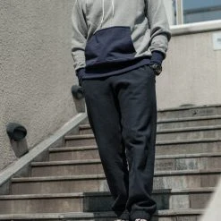 Bronson NEW ARRIVALS 1950s 20.5 Oz Terry Cloth Reverse Weave Sweatpants - Black