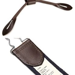 Bronson ACCESSORIES Old-Time X-Back Leather Button Suspender