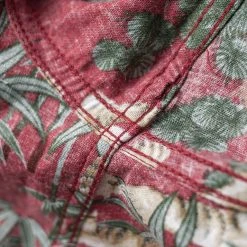 Bronson Lot AS08 Ukiyo-e Tiger & Bambo Pattern Aloha Shirt - Wine Red 21 Bronson Lot AS08 Ukiyo-e Tiger & Bambo Pattern Aloha Shirt - Wine Red