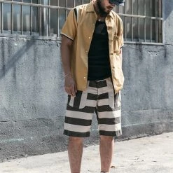 Non Stock 11.5 Oz Heavyweight Wide Striped Prisoner Shorts