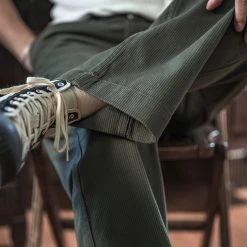 Bronson 13 Oz Cotton Bedford Cord Pants - Olive 22 Bronson 13 Oz Cotton Bedford Cord Pants - Olive