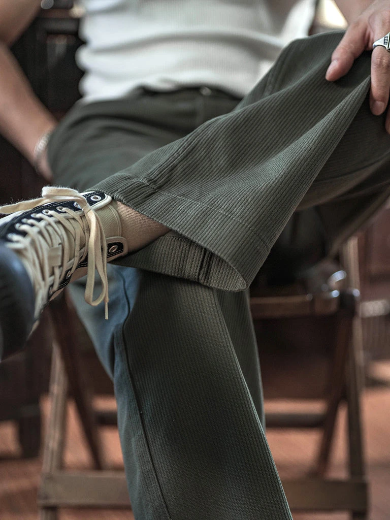 Bronson 13 Oz Cotton Bedford Cord Pants - Olive 7 Bronson 13 Oz Cotton Bedford Cord Pants - Olive