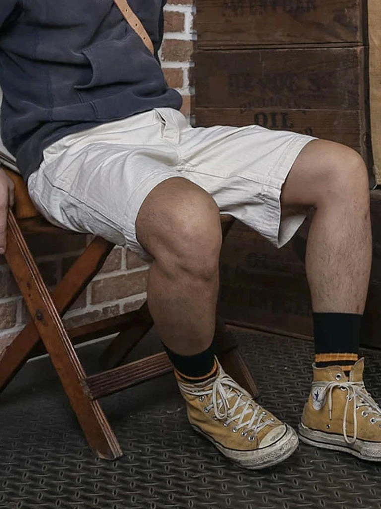 Bronson BOTTOMS 1940s WWII USN 12 Oz HBT Fatigue Deck Shorts 7 Bronson BOTTOMS 1940s WWII USN 12 Oz HBT Fatigue Deck Shorts