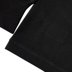 Bronson Vintage Long Sleeve Henley T-Shirt - Black TOPS