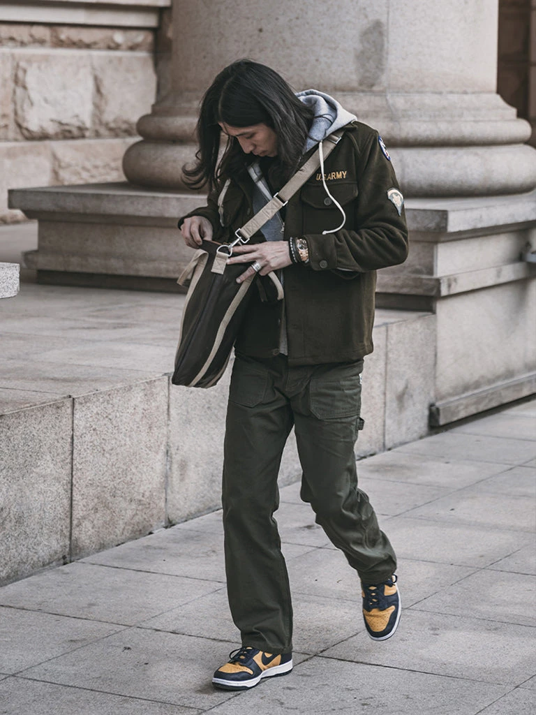 Non Stock ACCESSORIES USAAF Leather Flight Pilot Helmet Bag 8 Non Stock ACCESSORIES USAAF Leather Flight Pilot Helmet Bag