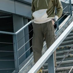 Non Stock NEW ARRIVALS 17.5 Oz Terry Cloth Two-Tone Hoodie - Olive/Apricot