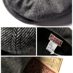 Bronson ACCESSORIES Retro Octagonal News Boy Cap 15 Bronson ACCESSORIES Retro Octagonal News Boy Cap