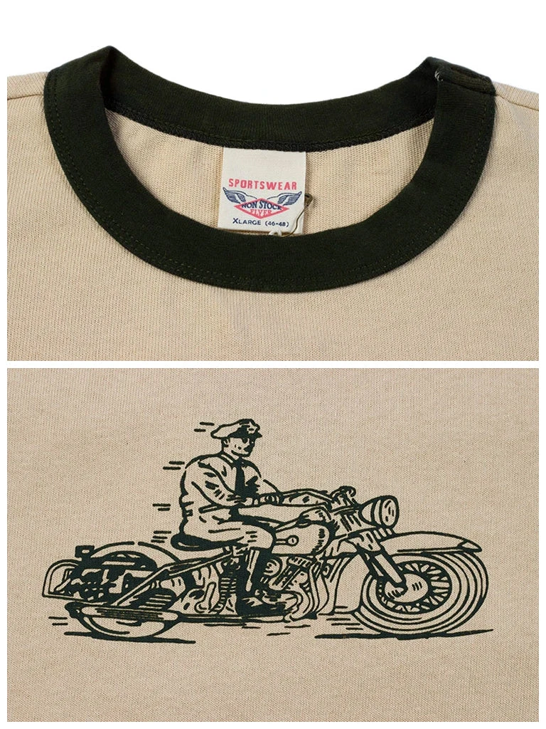 Non Stock Retro Rider Motorcycle T-Shirt TOPS 9 Non Stock Retro Rider Motorcycle T-Shirt TOPS