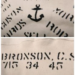 Bronson 1940s USN Anchor & Name Print Training Sweatshirt