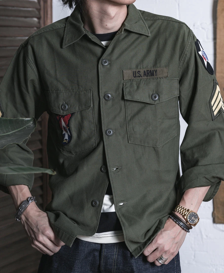 Non Stock Vietnam War US Army OG107 Fatigue Utility Shirt - Im Jin Scouts TOPS 8 Non Stock Vietnam War US Army OG107 Fatigue Utility Shirt - Im Jin Scouts TOPS