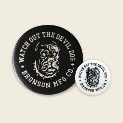 Bronson ACCESSORIES Vintage Watchdog Pin Button Badge - Black