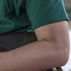 Bronson TOPS 1930s Slanted Pocket Tubular T-Shirt - Green 16 Bronson TOPS 1930s Slanted Pocket Tubular T-Shirt - Green