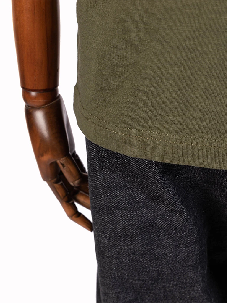 Non Stock 10.5 Oz US Cotton Tubular Gusset T-Shirt - Green 8 Non Stock 10.5 Oz US Cotton Tubular Gusset T-Shirt - Green