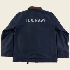 Non Stock 1940s US Navy N-1 Deck Jacket - Faux Fur Inner OUTERWEAR 24 Non Stock 1940s US Navy N-1 Deck Jacket - Faux Fur Inner OUTERWEAR