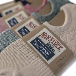Non Stock Colored Cotton No Show Socks