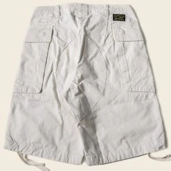 Non Stock NEW ARRIVALS 8.5 Oz Cotton Ripstop Cargo Shorts - White