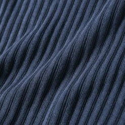 Bronson NEW ARRIVALS 11 Oz Vintage Ribbed Cotton Henley T-Shirt - Navy