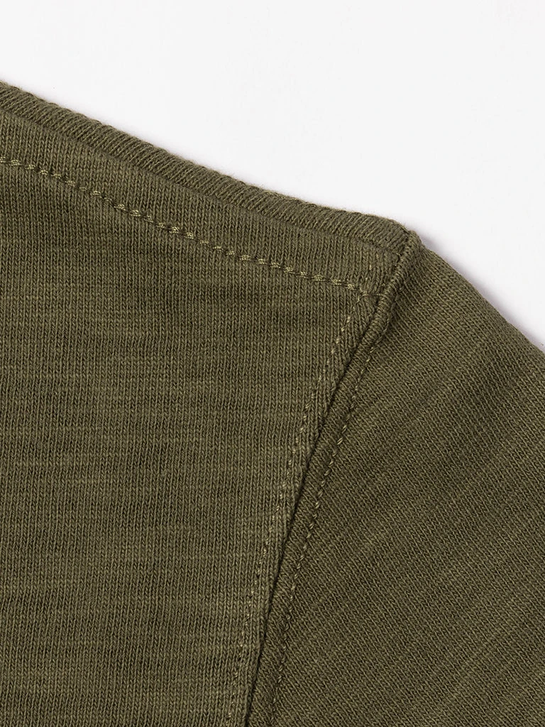 Non Stock 10.5 Oz US Cotton Tubular Gusset T-Shirt - Green 13 Non Stock 10.5 Oz US Cotton Tubular Gusset T-Shirt - Green