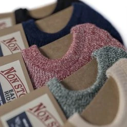 Non Stock Colored Cotton No Show Socks