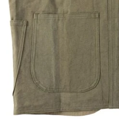 Bronson 1930s Heavyweight Canvas Game Pocket Hunting Vest - Olive