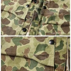 Bronson OUTERWEAR WWII USMC Type P-44 HBT Duck Hunter Camo Jacket 21 Bronson OUTERWEAR WWII USMC Type P-44 HBT Duck Hunter Camo Jacket