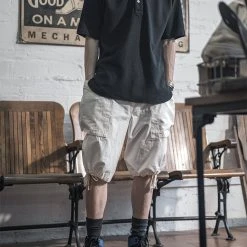 Non Stock NEW ARRIVALS 8.5 Oz Cotton Ripstop Cargo Shorts - White