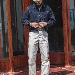 Bronson BOTTOMS 1950s US Army 14 Oz Officer Chino Trousers 27 Bronson BOTTOMS 1950s US Army 14 Oz Officer Chino Trousers